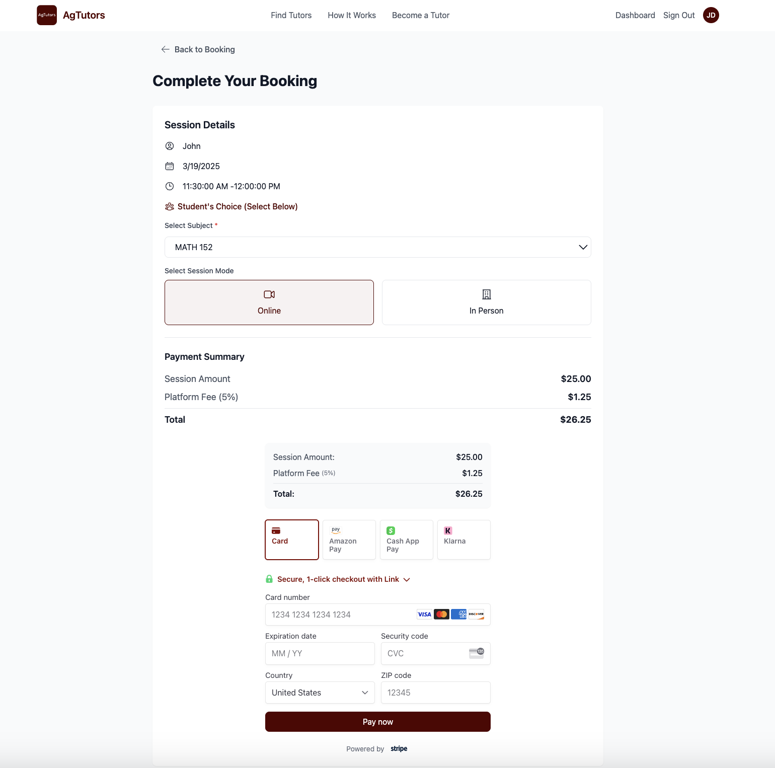 Step 3 - Safe & Secure Payment